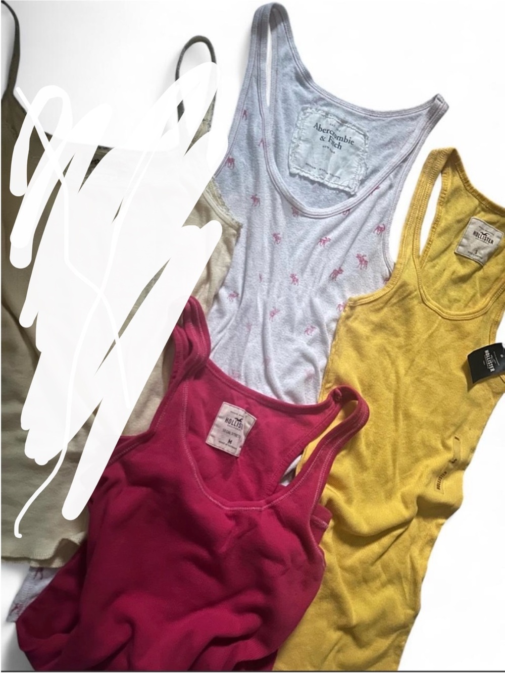 vintage y2k hollister tank top lot/bundle